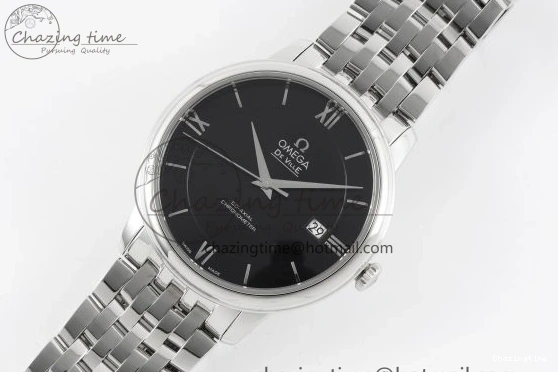 0502 De Ville SS TWF 1:1 Best Edition Black Dial on SS Bracelet MIYOTA Unisex 7835
